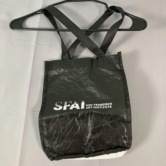 San Francisco Art Institute SFAI Tote Bag Black White Reusable School Art - Picture 1 of 10